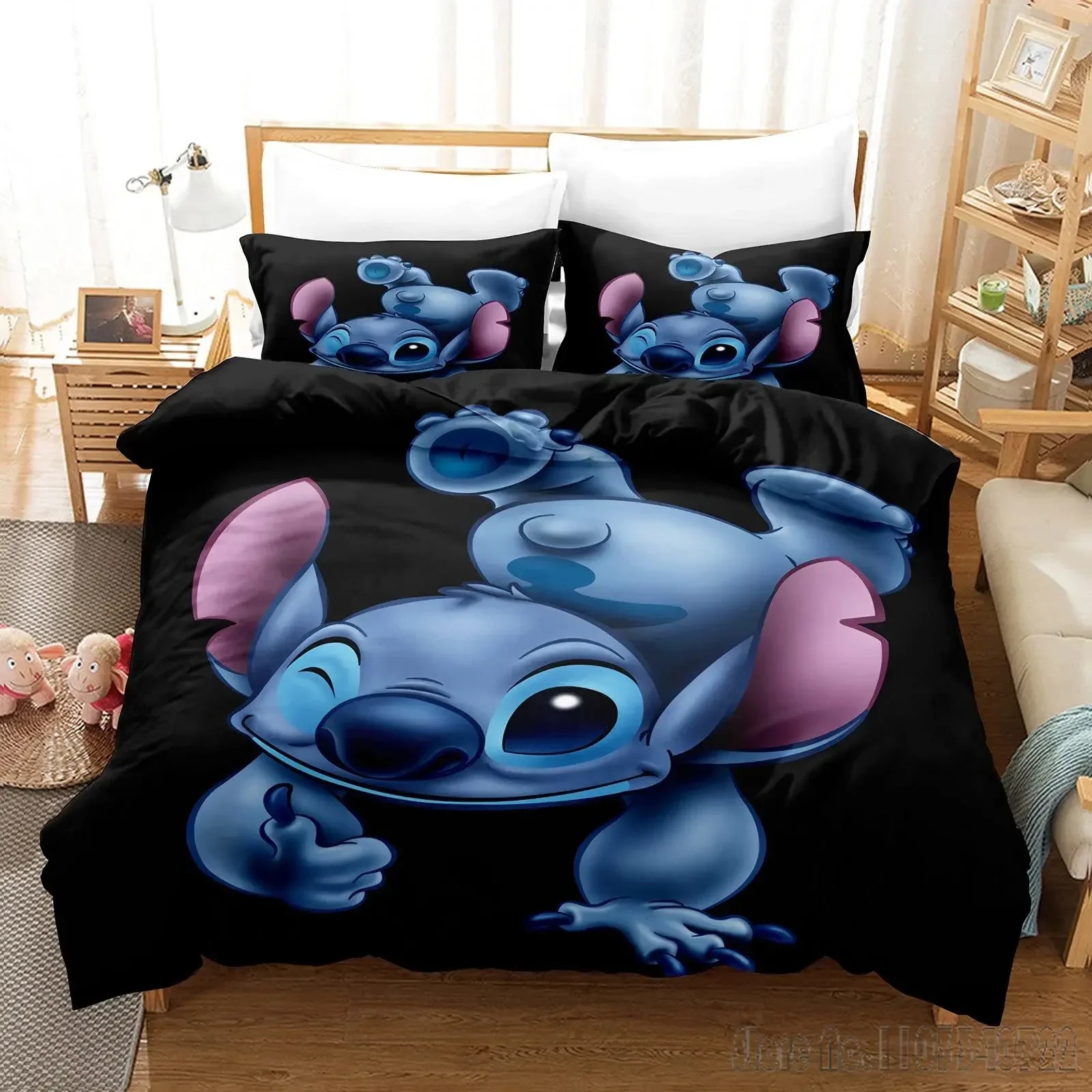 

Lilo & Stitch Pattern Duvet Cover Set HD Comforter Cover for Kids Bedding Sets Bedclothes Bedroom Decor