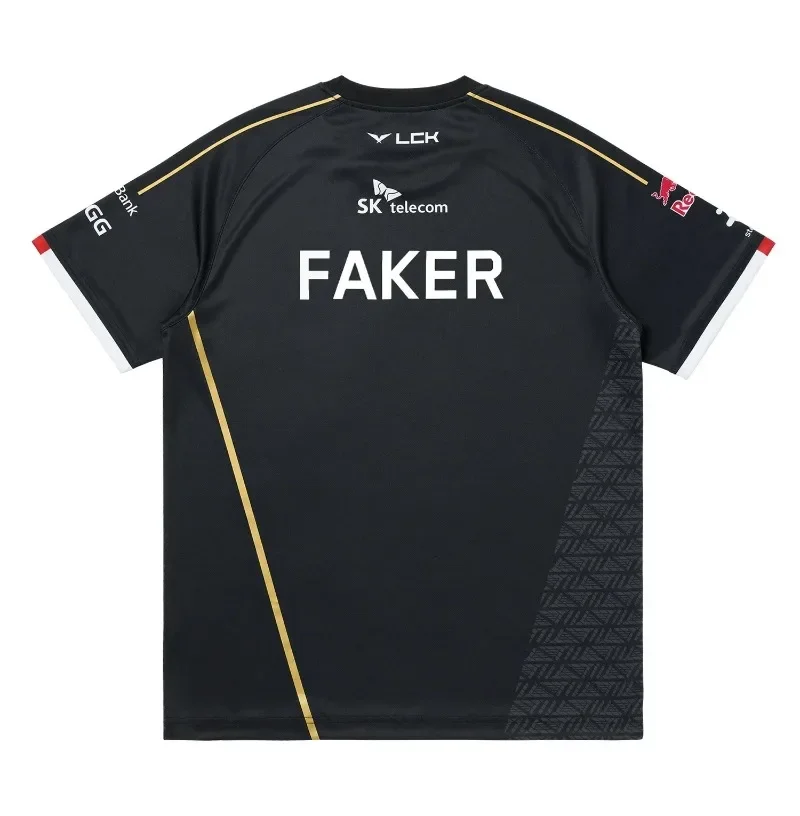 SKT T1 2024 Team Jersey LOL League FAKER T1 T-shirt, LCK Custom Shirt Keria Zeus Gumayusi Electronic Sportswear Polyester Materi