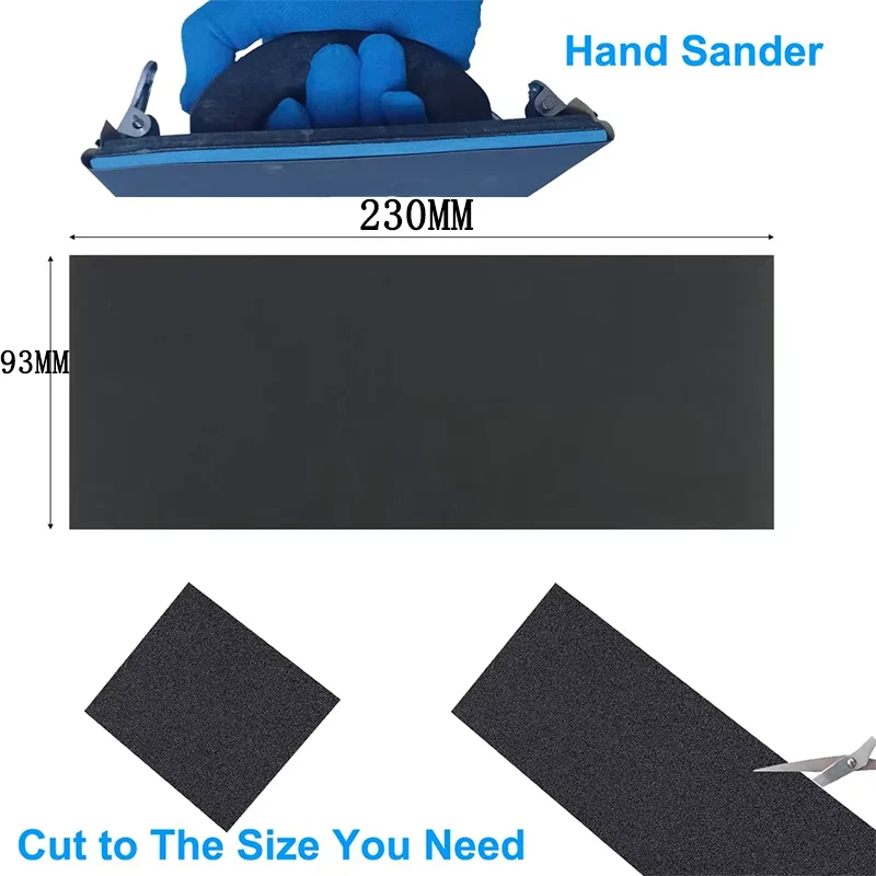 230*93MM Wet Dry Sandpaper Set 20 Pcs 80-10000 Grit Assortment Variety Package Sanding Sheet for Wood Metal Polish Automotive