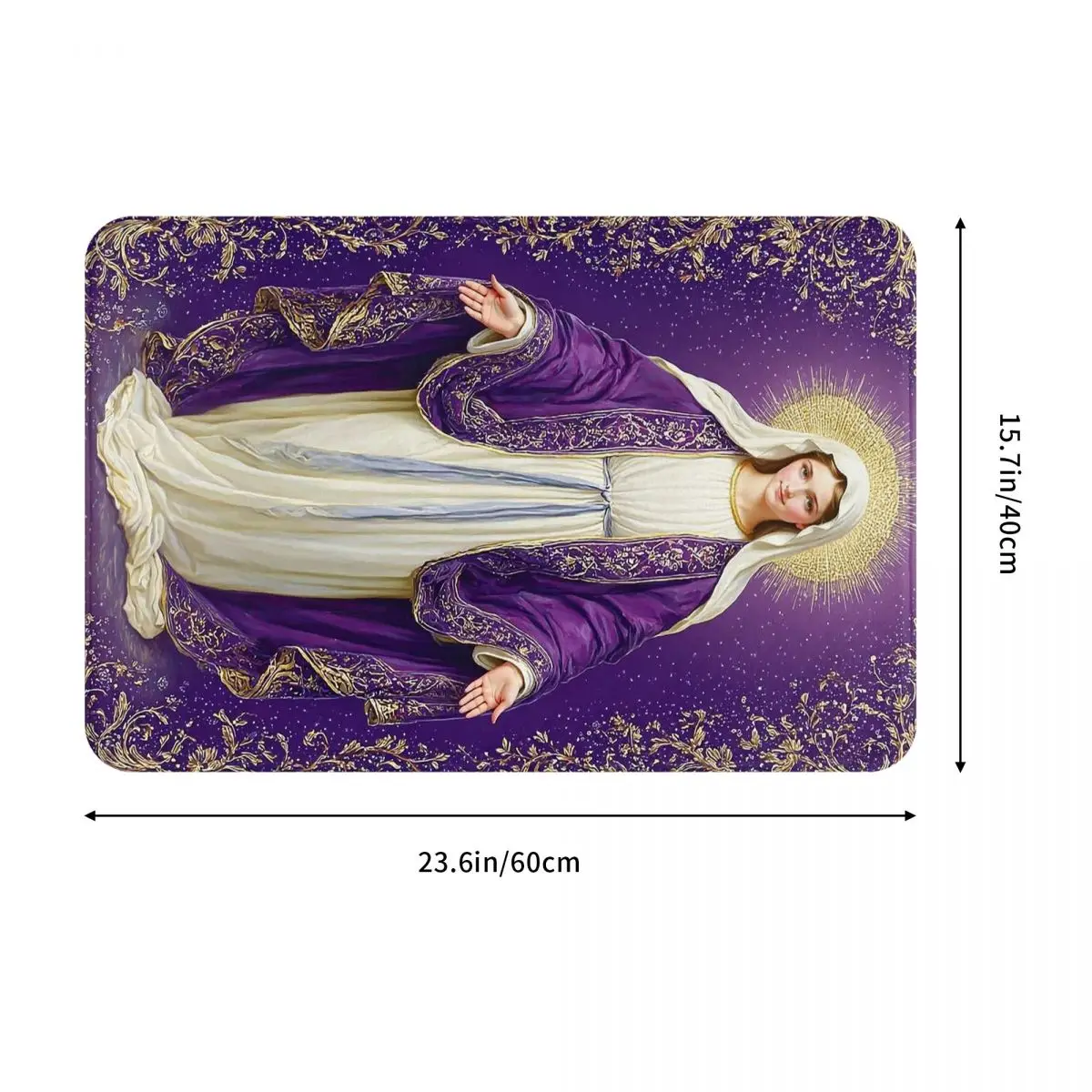 Virgin Mary Of Guadalupe Religious Art Doormat Absorbent Mat Carpet Rug Kitchen Entrance Home Floor Mat for Living room Footpad