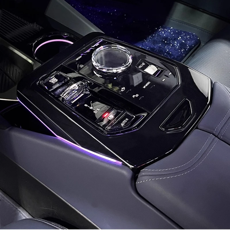 For BMW 5 Series 525 530 2024 2025 Central Control Saddle Atmosphere Light 6 Colors Led Gear Shift Ambient Lamp Accessories