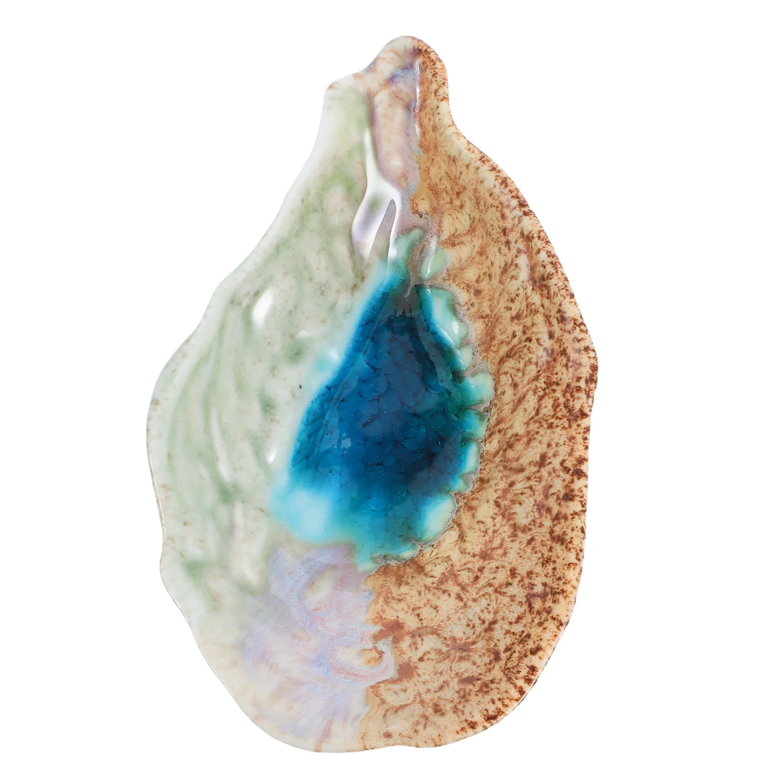 

Irregular Oyster Shell Plate Exquisite Porcelain Dish for Snacks Salads Desserts Perfect for Weddings Birthdays Anniversaries