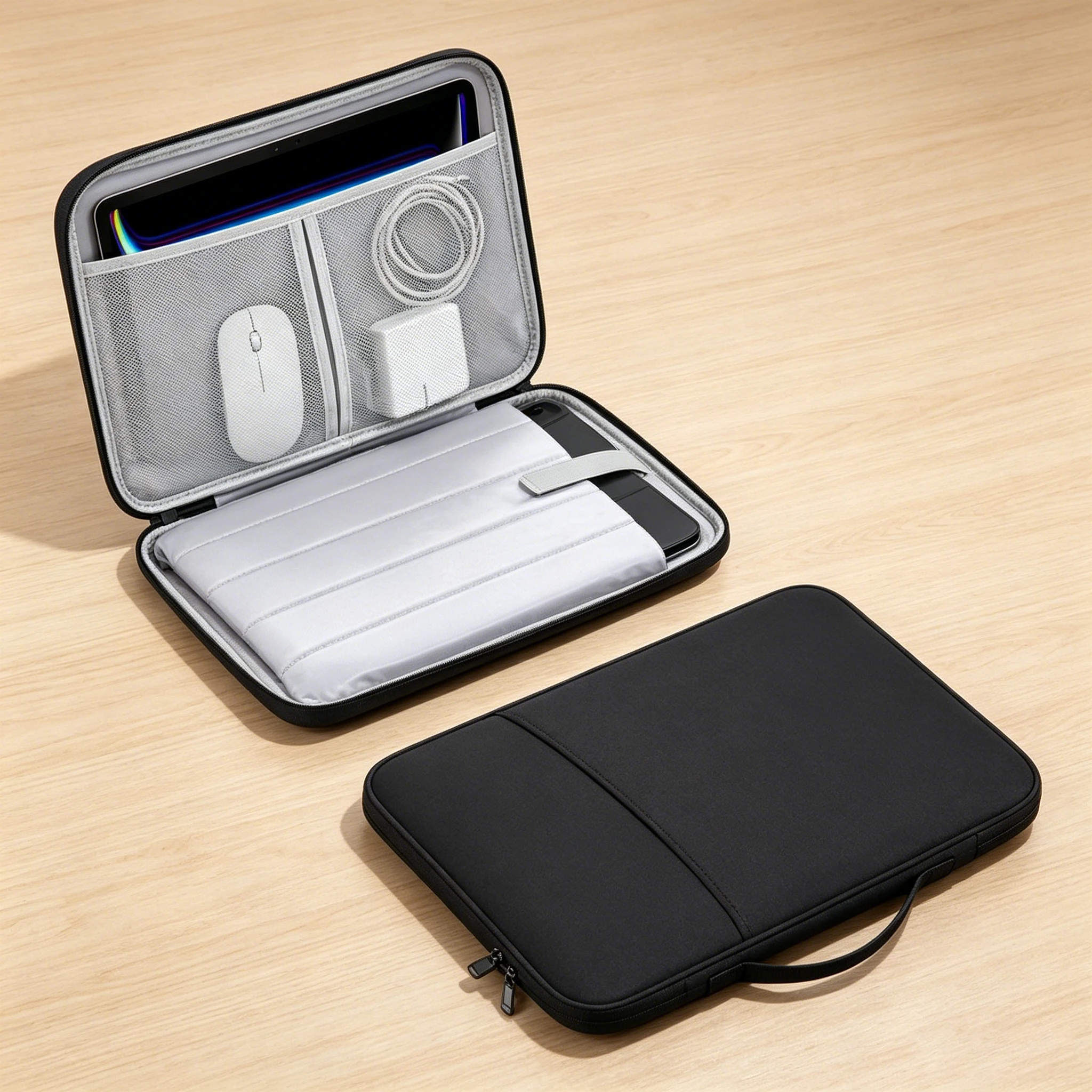 Waterproof Shockproof Handle Bag Laptop Sleeve Case for Macbook Air 11 12 13 13.6 Inch M4 M3 M2 Chip Mac Book Cover Accessories