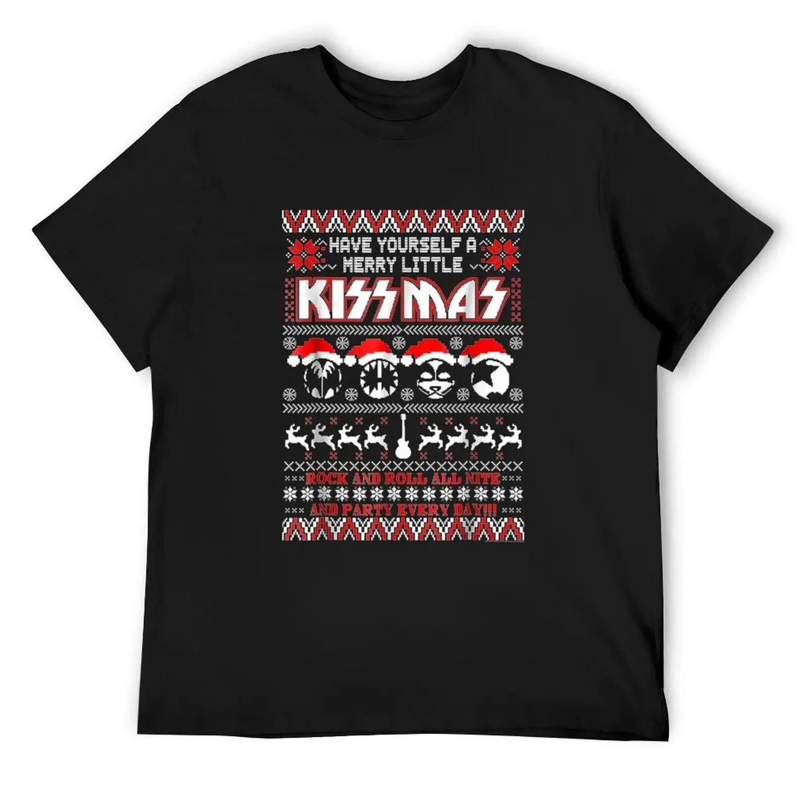 

KISS - Merry Little KISSmas T-Shirt vintage graphic tee graphic t shirts funny gifts Clothing men t shirts high quality