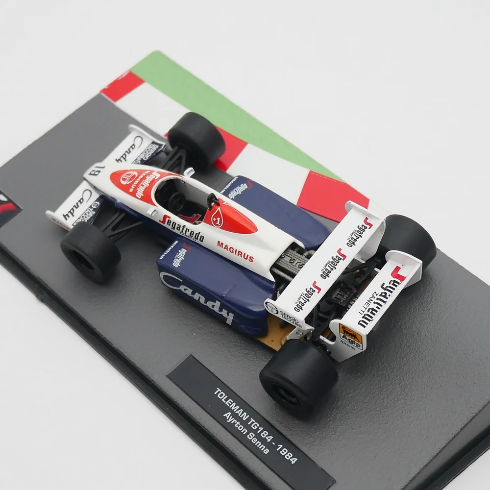 Ixo 1:43 Toleman TG184 1984 Ayrton Senna Diecast Car Model Metal Toy Vehicle