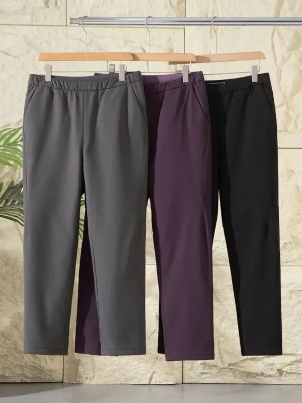 

Мужские утепленные брюки для активного отдыха с наполнителем из гусиного пуха, прямого кроя, теплые, ветрозащитные, водонепроницаемые, молодежные, повседневные, длинные, модные.