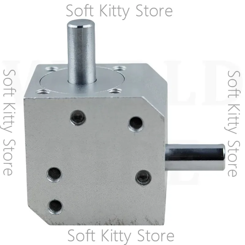 New Right Angle Conical Bevel Gearbox Right Angle Commutator Device Speed Ratio 1:1 Double 8MM Shaft Gear Material 45 Steel
