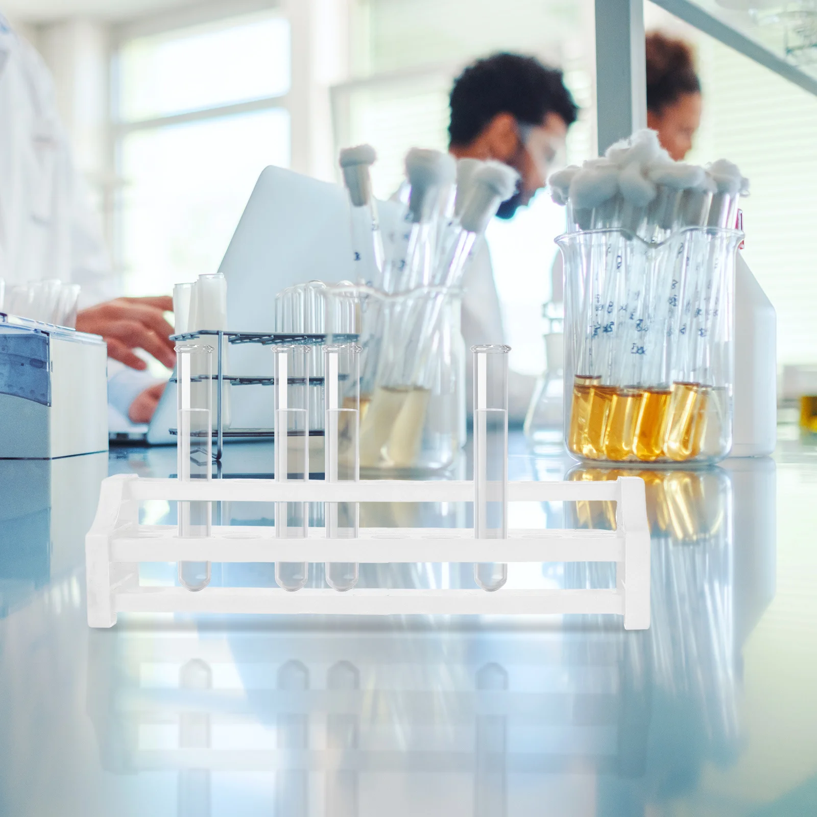 20 Hole Detachable Test Tube Rack Versatile Laboratory Pipette Stand for School Teaching Research Instruments Specimen Rack