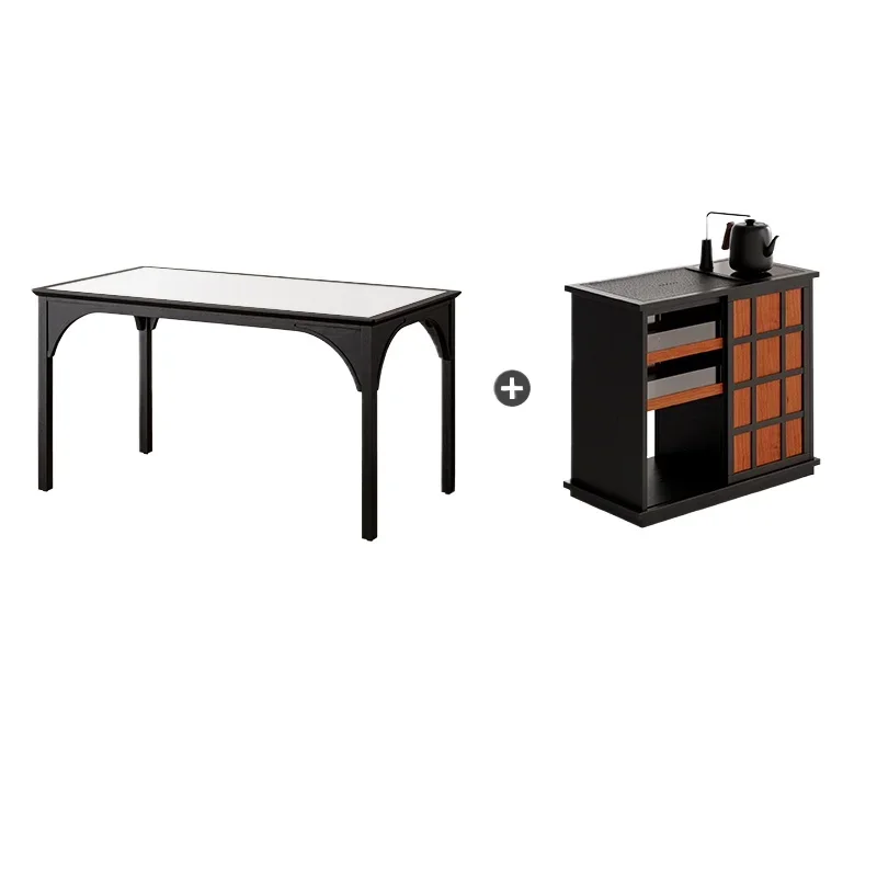 

Medieval style trolley movable side table simple modern living room multi-functional household coffee table tea cart