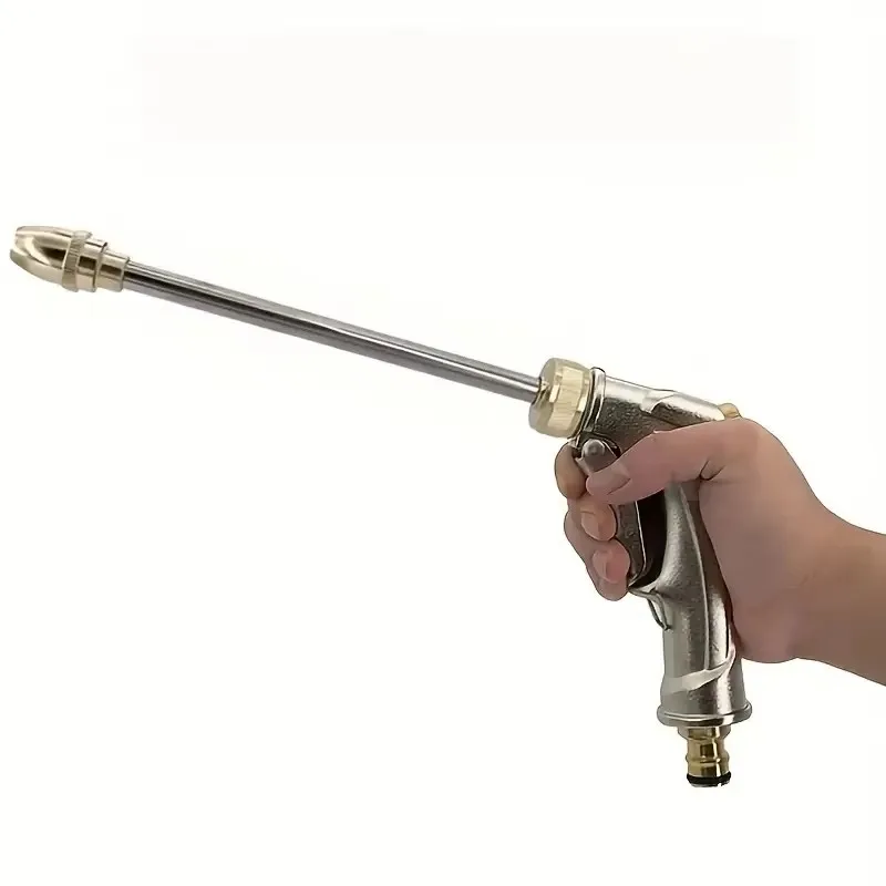 Expandable Garden Hose 25FT 50FT 75FT 100FT Retractable Water Pipe, Long Metal Spray Wand & Foam Bottle, Brass Connectors
