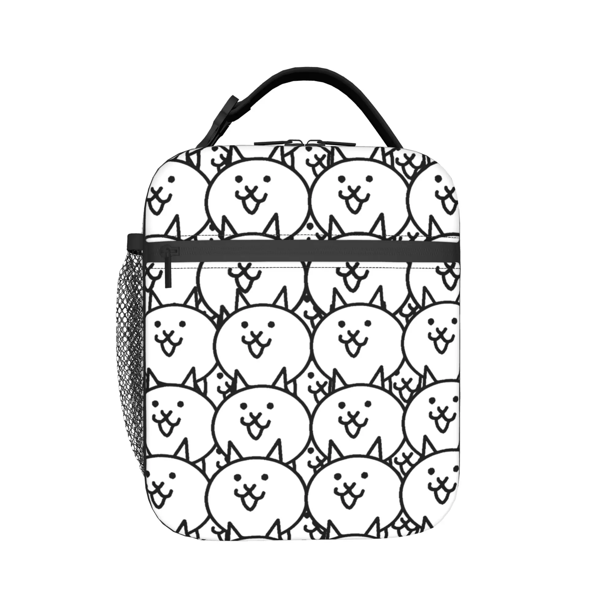 The B-Battle C-Cats Insulated Lunch Bags Thermal Bag Reusable,Meal Container Kitten Large Tote Lunch Box Men Women Outdoor