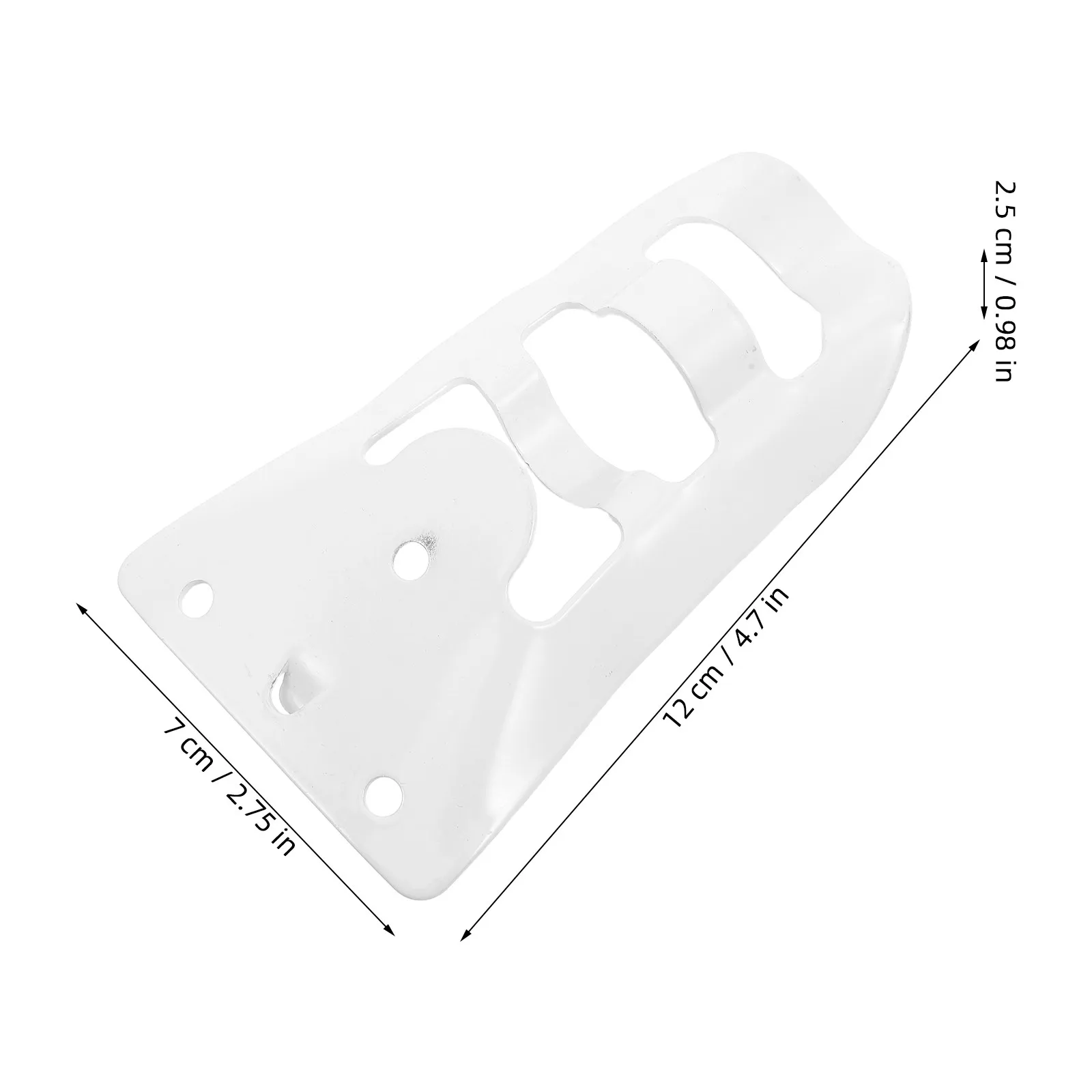 3Pcs White Aluminum Alloy Flag Pole Holder Bracket Mounting Base for Wood Mailbox Post Wall Outside House Flagpole Installation