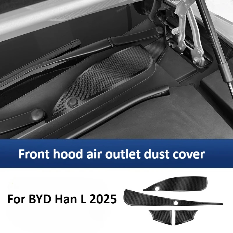 

Для BYD Han L DMI 2025 передний капот автомобиля, пылезащитный чехол, пылезащитный и антиблокирующий внутренний модификатор, аксессуары