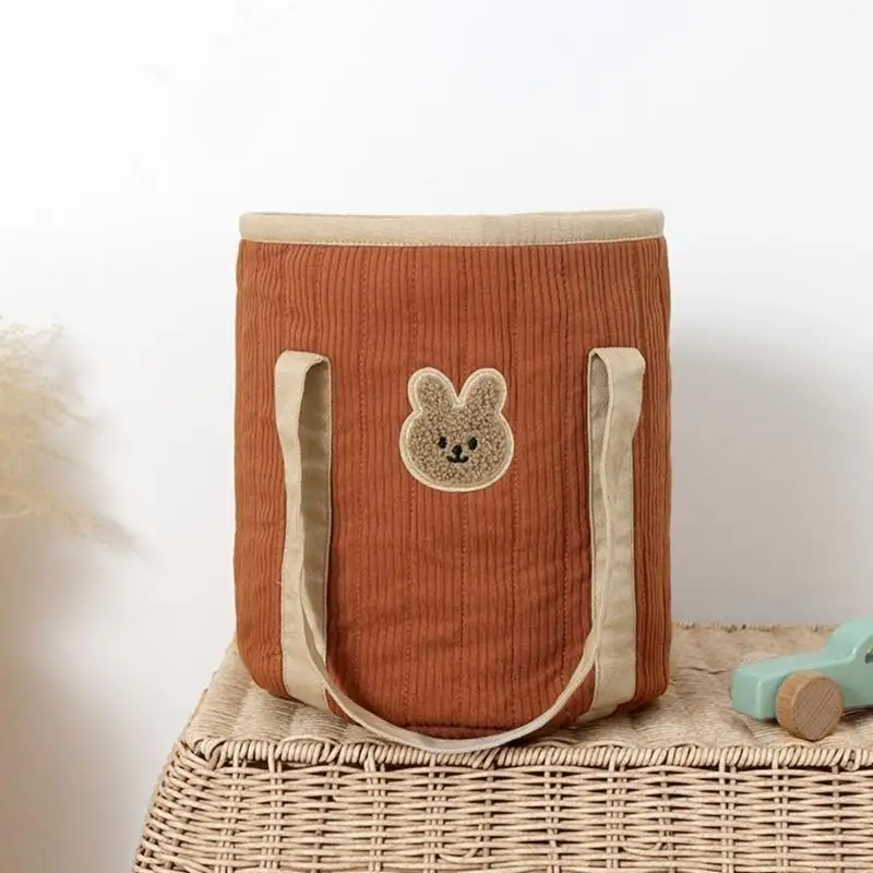 Borsa per pannolini Borse in cotone leggero Borsa per mamma capacità Borsa per riporre spruzzi d'acqua Borsa con