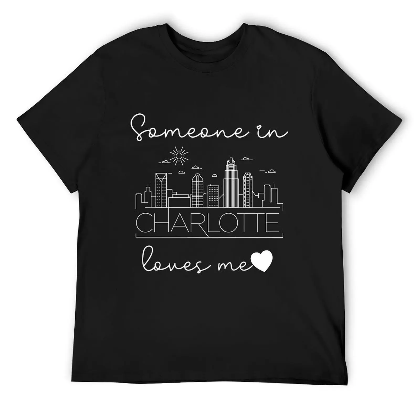 

Someone In Charlotte Loves Me T-Shirt plain basketball graphic tees tops mens fashion