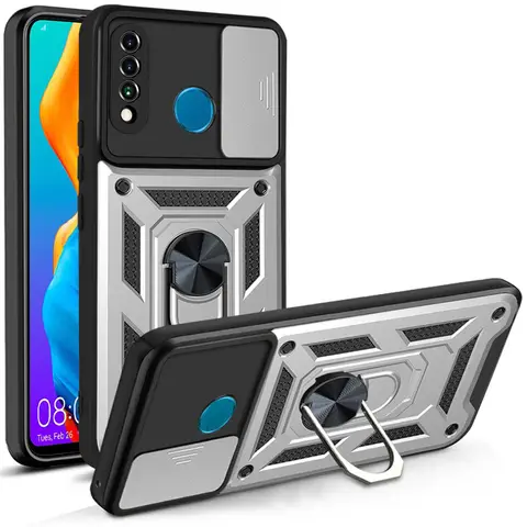 Slide Camera Lens Case For P30 Lite Case For Huawei P40 Lite E Y7P Y7A Y9 Prime 2019 P Smart Z Y9S Nova 7i Armor Protect Cover