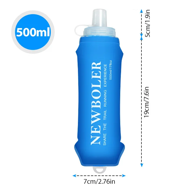 800ML 1000ML TPU Outdoor Sportflasche Faltbare Weiche Trinkflasche für Laufen Camping Wandern Fahrrad Fitness Wasserbeutel