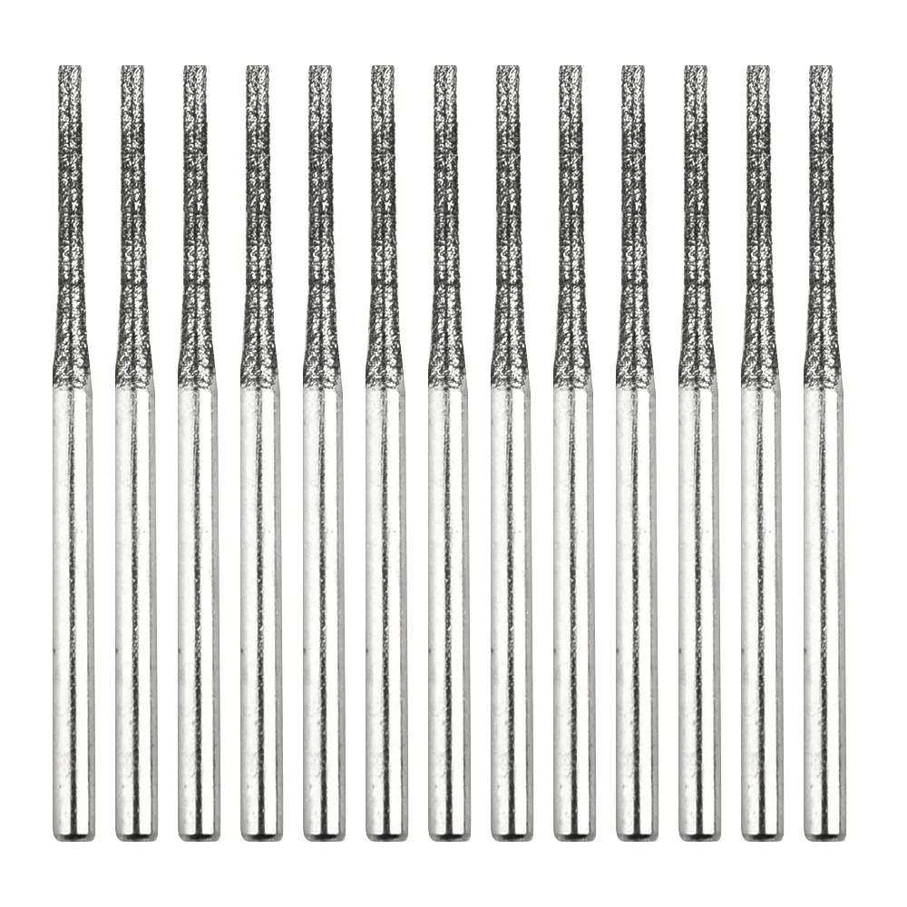 30 peças 1.2mm broca de núcleo de diamante haste de perfuração de jade diâmetro 3/32 "brocas 30 peças agulha de perfuração de jade