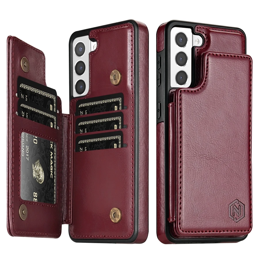 Portemonnee RFID Blokkerende Laag Bescherm Anti-Diefstal Magnetische Lederen Case Voor Samsung Galaxy A15 A16 A17 A26 A35 A36 a53 A54 A55 A56