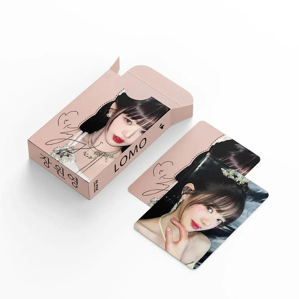 IVE Lomo Cards Photocards, nuevo álbum, tarjeta impresa Wonyoung, póster, pegatina, grupo de chicas, colección de regalos para fanáticos, 55 unids/set