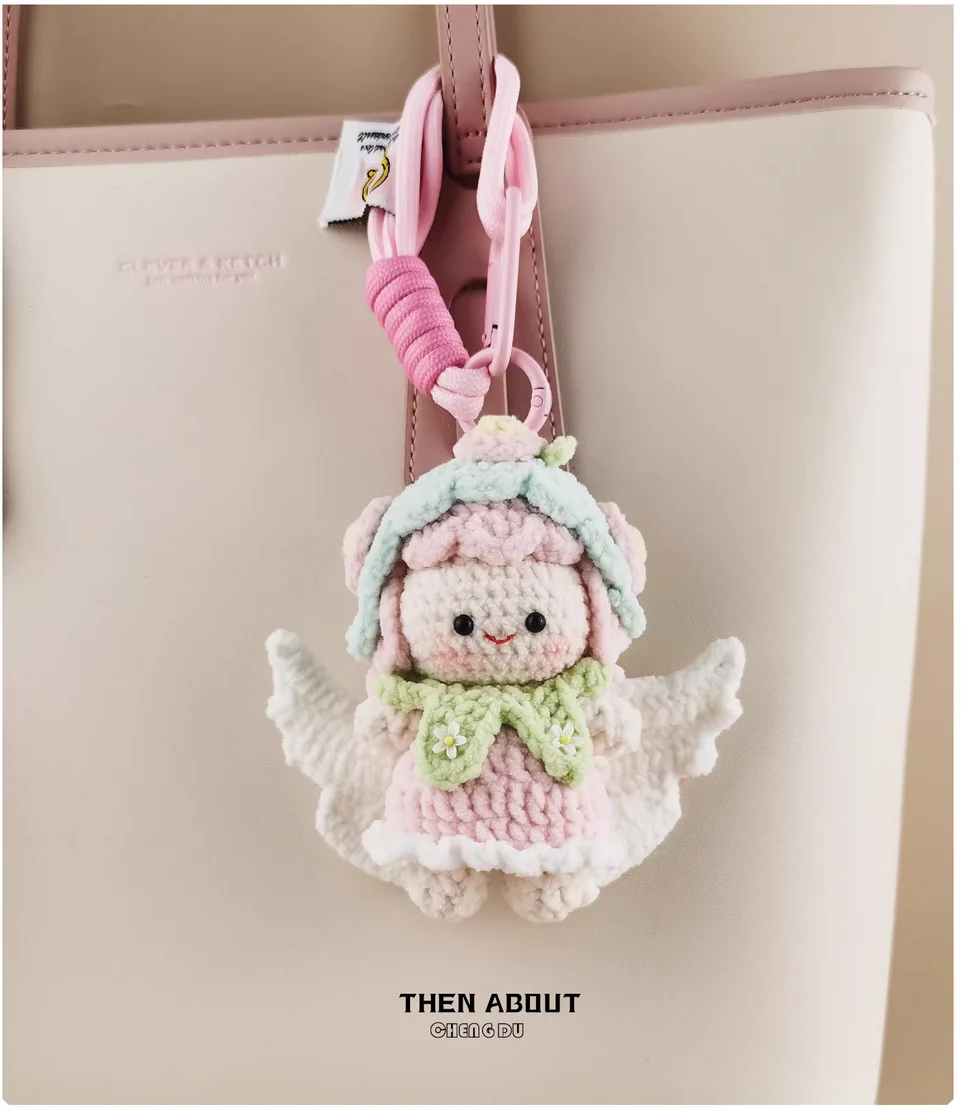 Cute little angel Flower Fairy bag pendant pendant Keychain pendant advanced creative gift