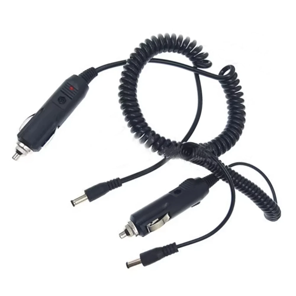 12V24V General Motors Cigarette Lighter Plug with Round Mouth Dc5521 Car Charging Spring, Car Extended Power Cord 1.5m 2.4m
