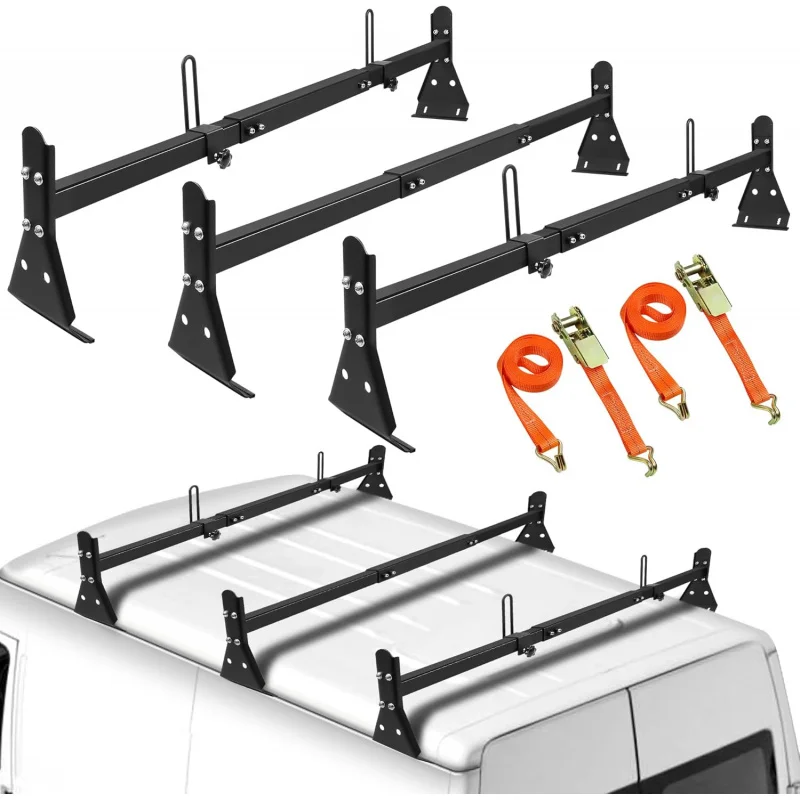Portaequipajes de Techo con Canaleta para Chevy Express/Ford Econoline/GMC Savana, Directo de Fábrica