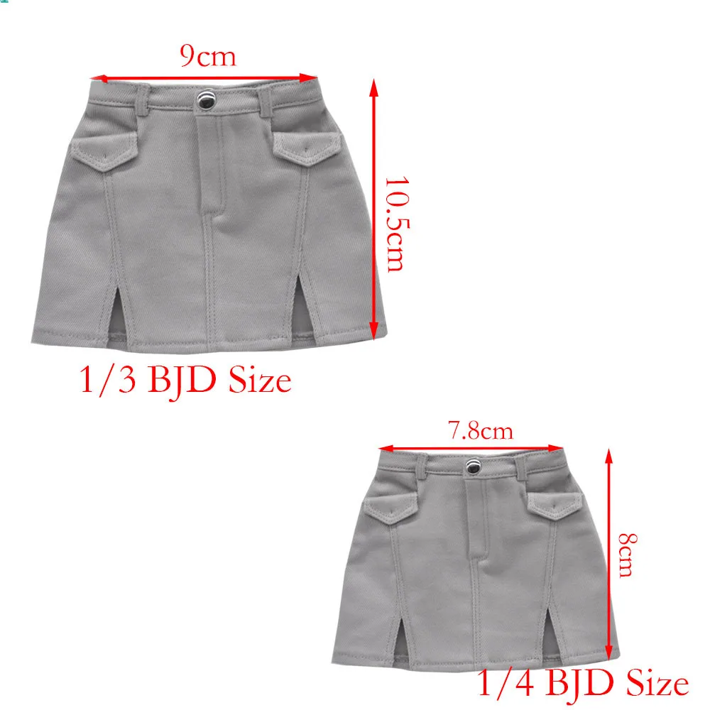 

Подходит для одежды BJD 1/3 и 1/4, модная джинсовая юбка