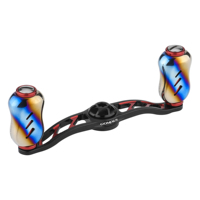 Gomexus Crank Power Handle 100mm with 22mm Titanium Knob T22 For Daiwa Steez Tatula Catalina Zillion Abu Garcia Baitcaster Reel