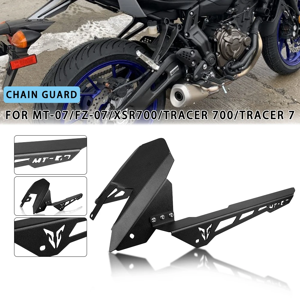 

Motorcycle Accessories Rear Wheel Drive Chain Guard Cover Protection For Yamaha MT-07 FZ-07 2013-2023 XSR700 Tracer700 Tracer 7