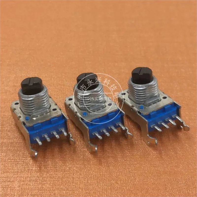 3PCS RK11 Type Four Pin Single Link Potentiometer B10K Governor Switch Power Amplifier Four Pin B103 Volume Potentiometer