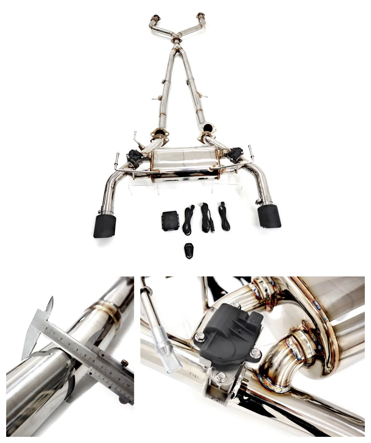 

Выхлопная система Catback с клапаном из нержавеющей стали для Infiniti FX35 3.5L: премиальный звук, высокая производительность, плавная отдача, простое крепление (HMD)