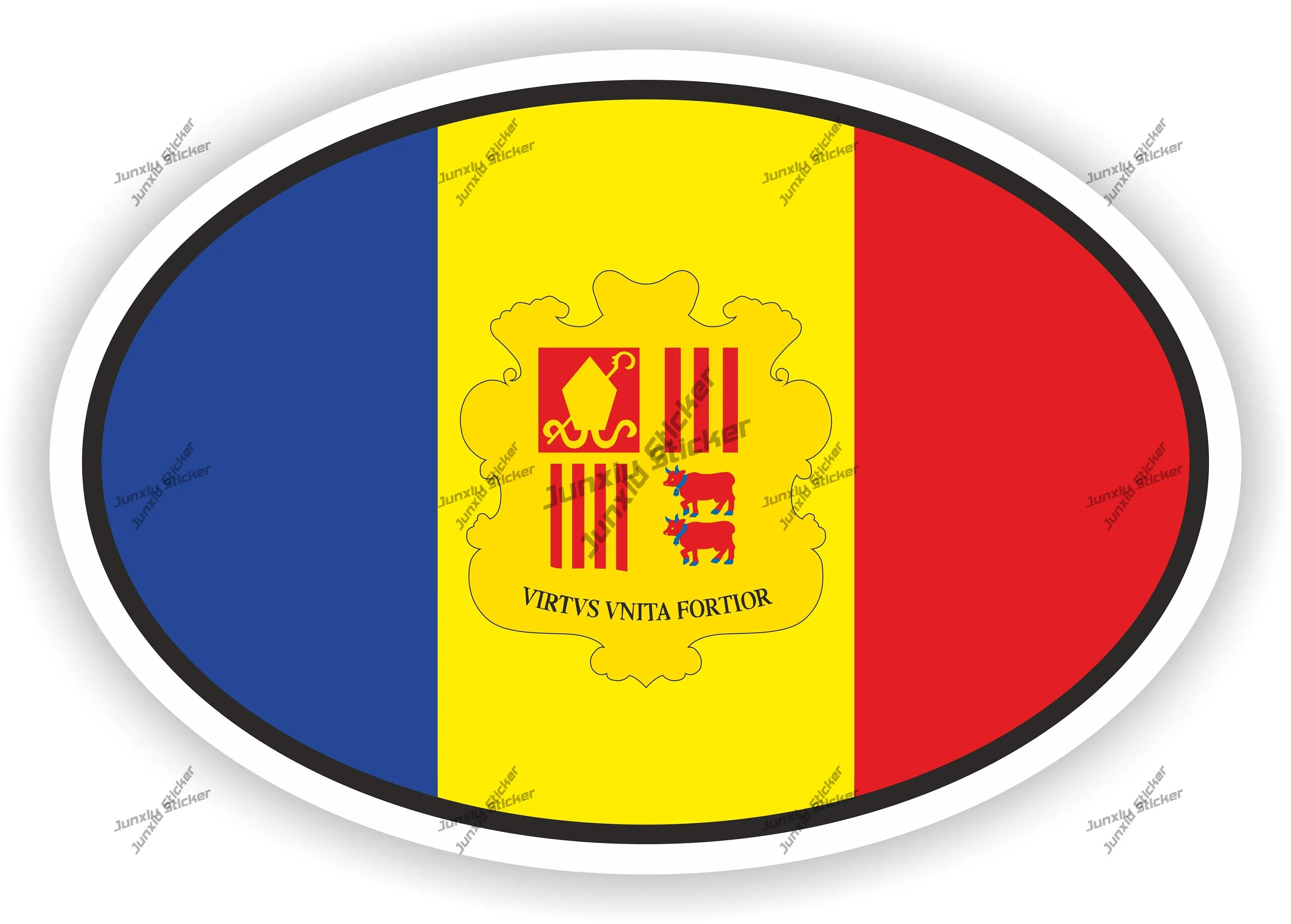 

Andorra Oval Sticker With Flag Cover Decorative Accessories Car Stickers For Women Automobiles And Motorcycles Knuckles Decor