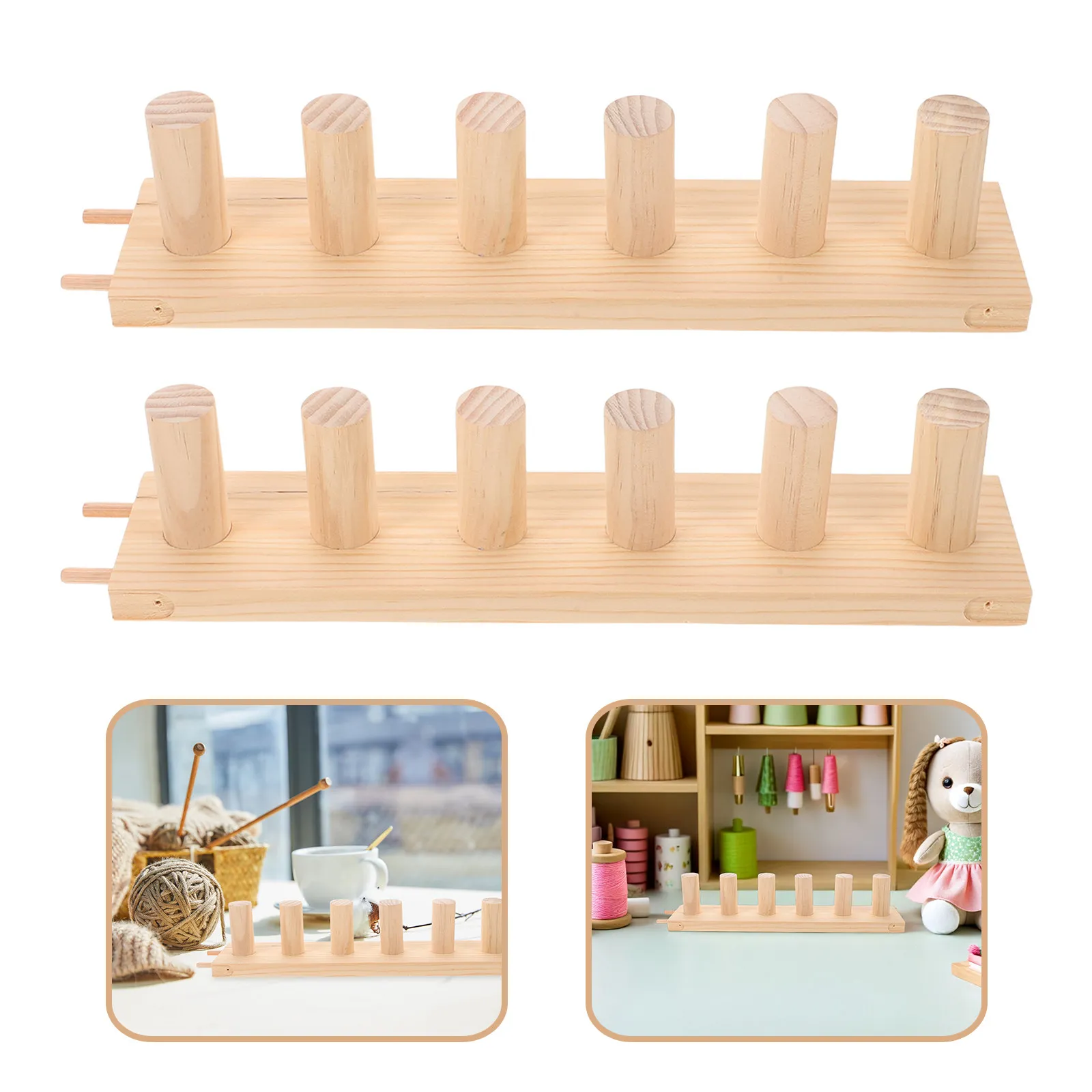 Wooden Knitting Loom Multi Piece Wood Weaving Frame Modular Design for Blanket Making Chunky Yarn Hand Knitting Tool Scarf