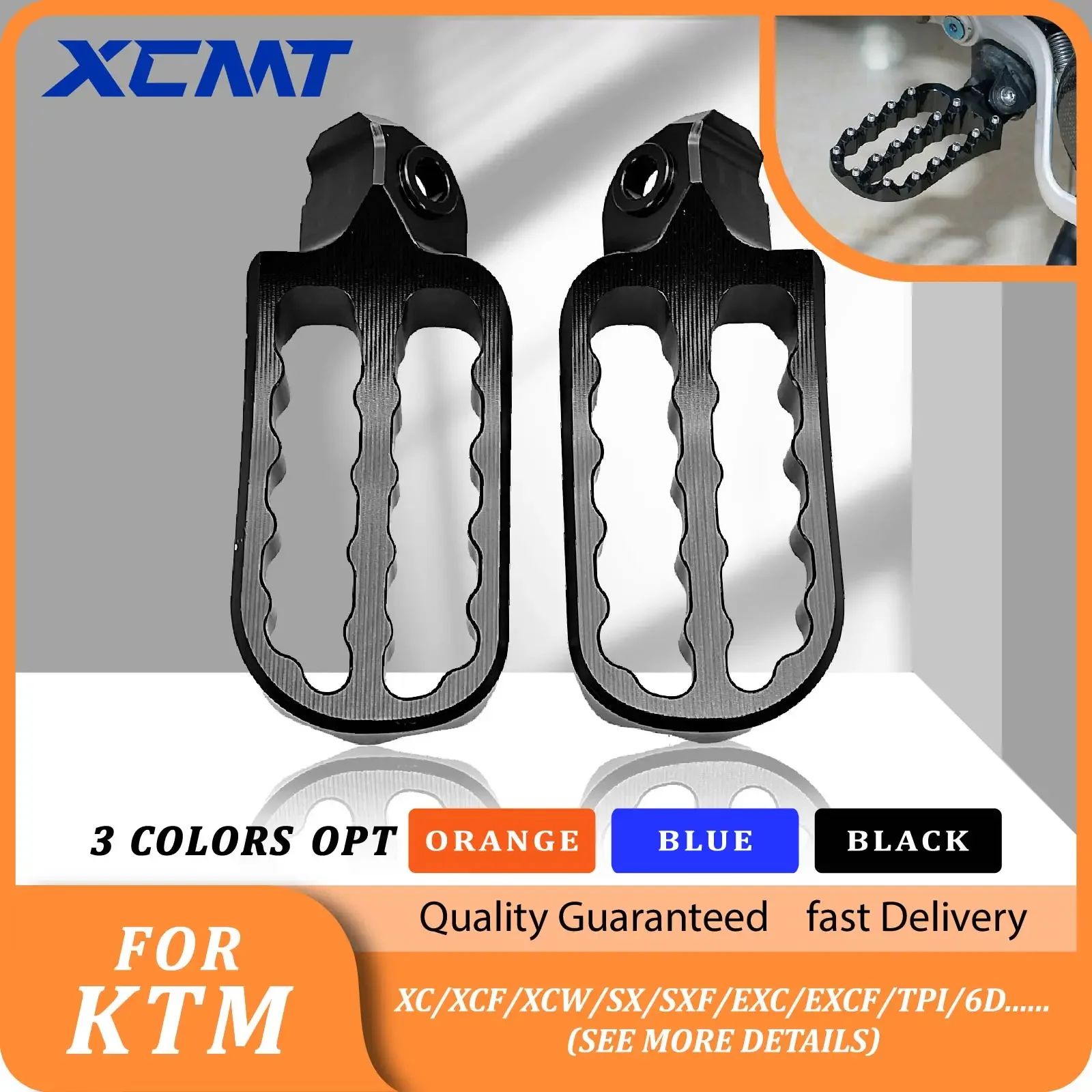 

Motorcycle Foot Rest Pegs Footrest Footpeg For KTM 690 Enduro R SMC/R 790 890 950 990 1050 1090 1190 1290 Adventure Supermoto S