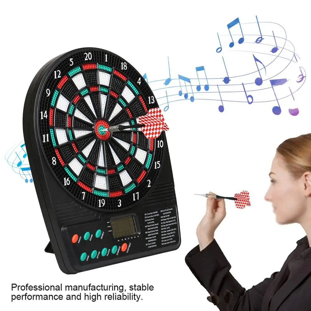 26*20cm Electronic Dart Board Electric Dartboard With LCD Screen Auto-Scoring Dart Board For Indoor Or Outdoor Entertainment