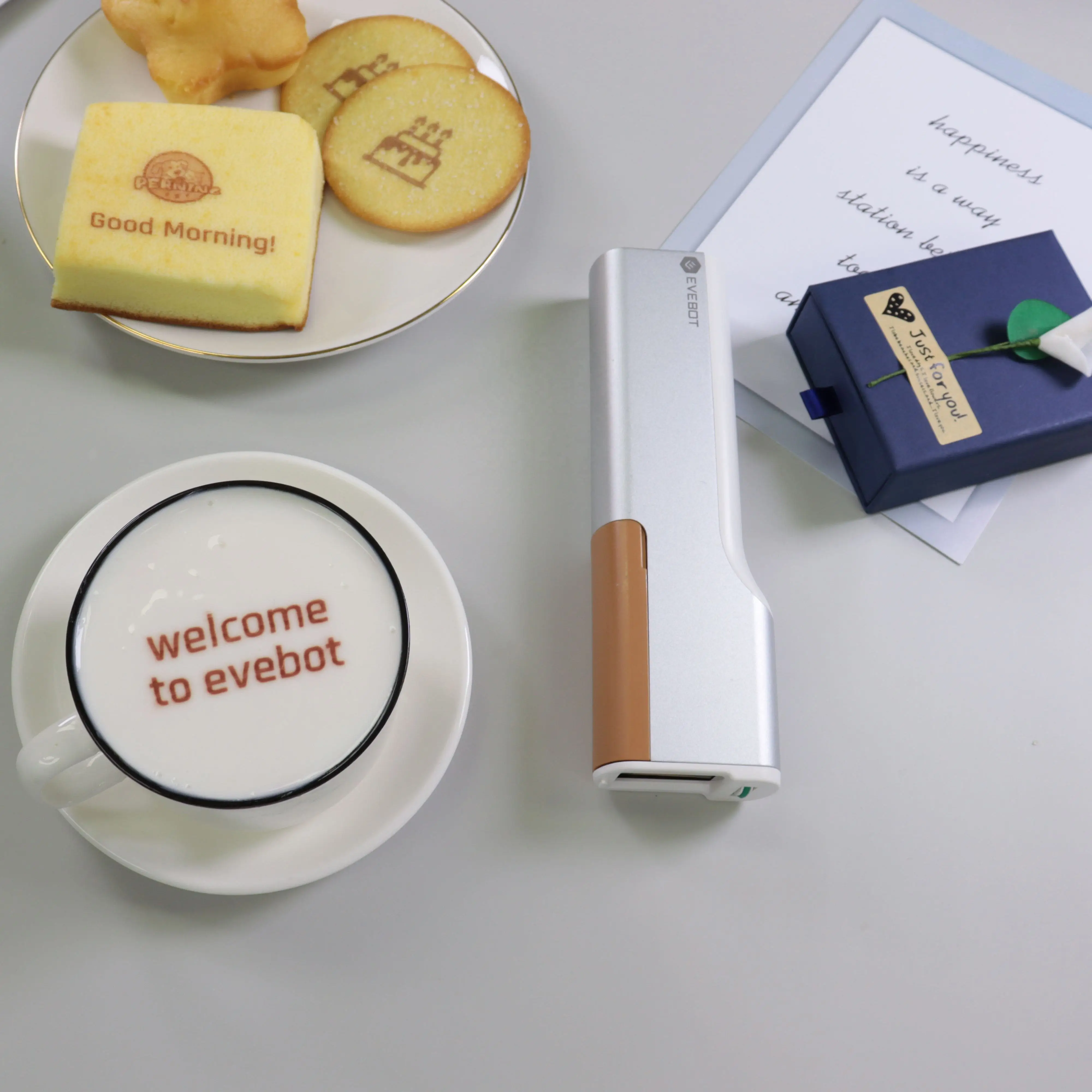 طابعة الطعام الصالحة للأكل الوشم تاريخ انتهاء الصلاحية طابعة نافثة للحبر Printpen الرقمية المحمولة كعكة القهوة معكرون لتقوم بها بنفسك طابعة