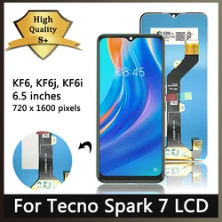 Spark7 Display Screen For Tecno Spark 7 LCD KF6 KF6h KF6i KF6j KF6k KF6m KF6n Display Touch Screen Digitizer Panel Assembly