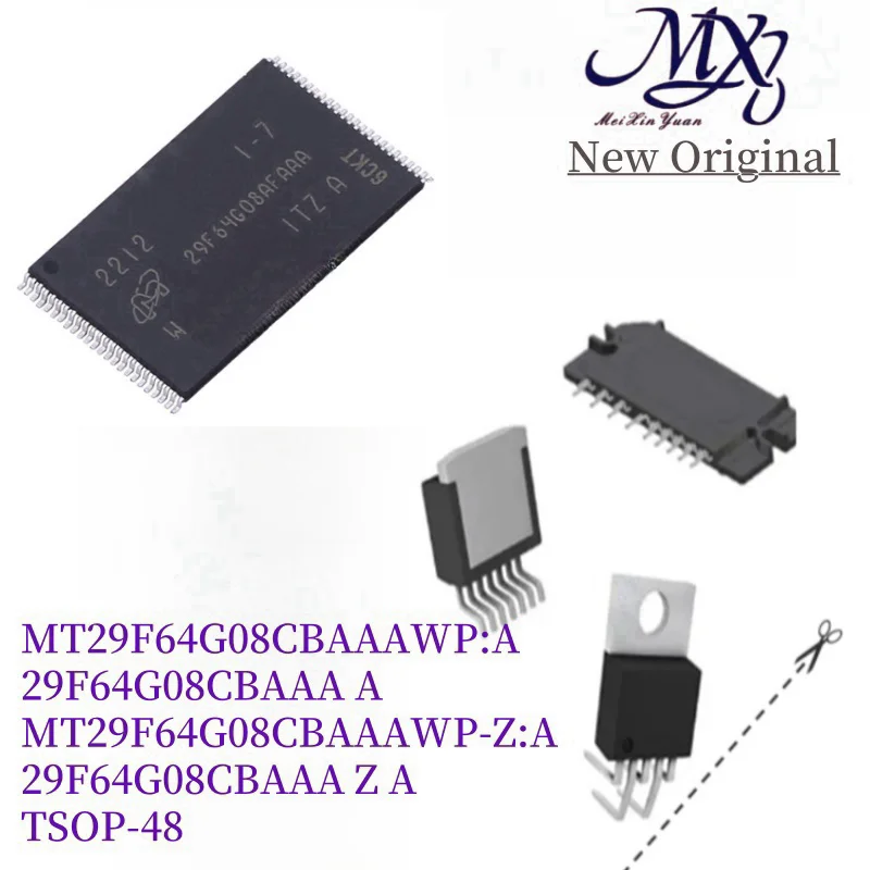 MXY MT29F64G08CBAAAWP:A 29F64G08CBAAA A MT29F64G08CBAAAWP-Z:A 29F64G08CBAAA Z A TSOP-48  chip IC New original