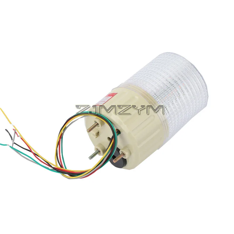 3 Color Strobe Signal Warning Light Indicator Light LED Lamp Small Rotating Bulb With Sound Security Alarm