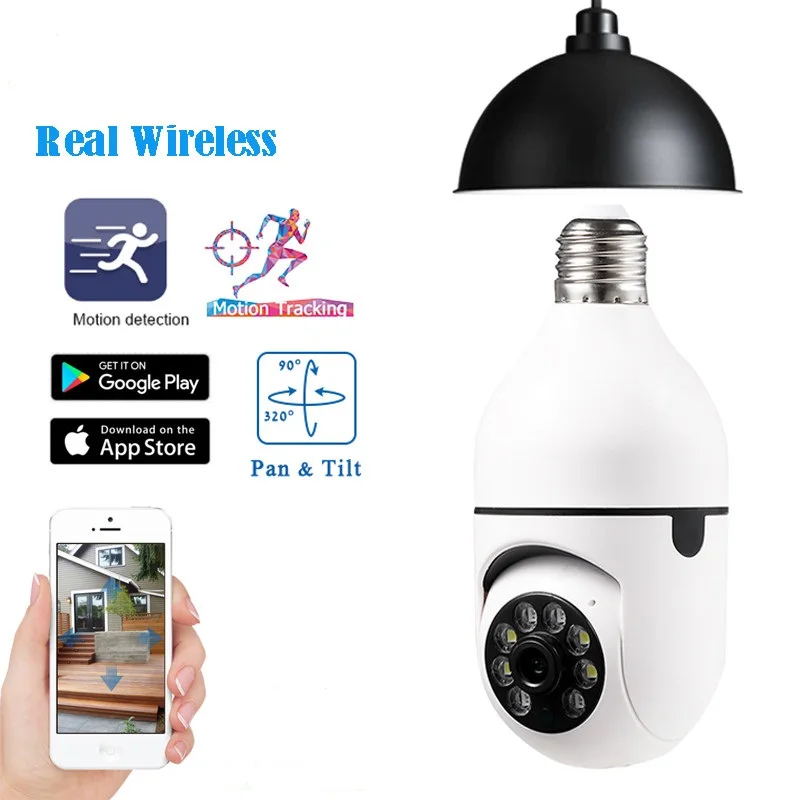 yiiot camera ip smart home video surveillance lampada 1080p wifi rastreamento automatico protecao de seguranca cctv ptz soquete e27 01