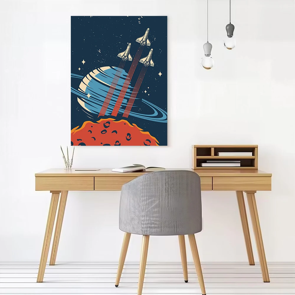 Outer Space Series 1 Printed Canvas Poster Personalized High Quality Wall Art Paintings for Home Decor Luxury Decoration Bedroom