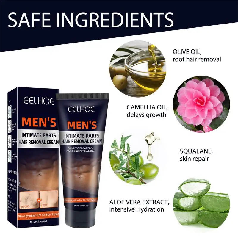 Quick Hair Removal Cream Quick Hair Removal Cream Fast-Acting Hair Remover Cream For Men Women Body Care Depilatory Cream Safe