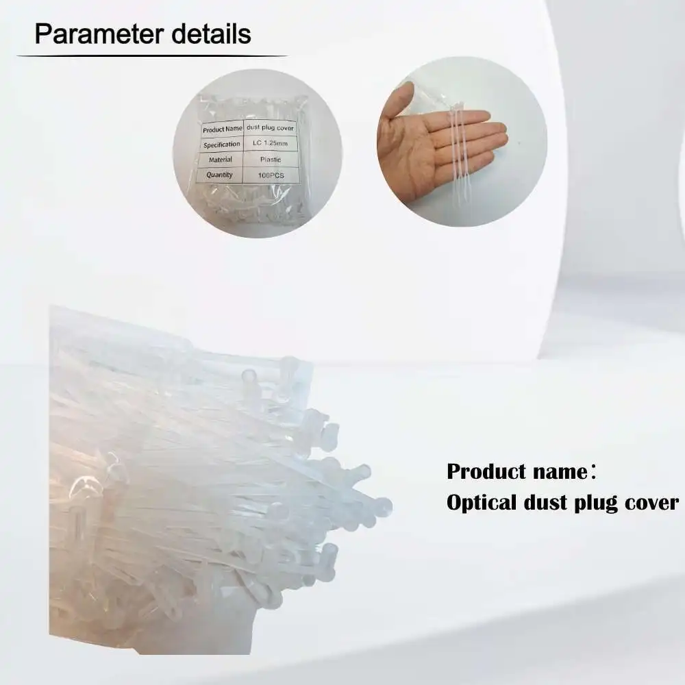 Capuchon anti-poussière d'interface LC/SC à longue queue, 50 pièces, adapté au cordon de raccordement optique FC/SC/ST/LC 1.25/2.5Mm/Fiber FTTH à la maison