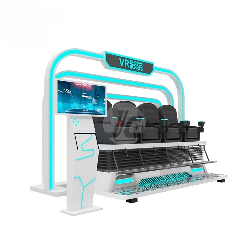 New 4-Seater Indoor 9D VR Dark Ship Simulator with Aluminum & Fiberglass Construction for Adventure Parks