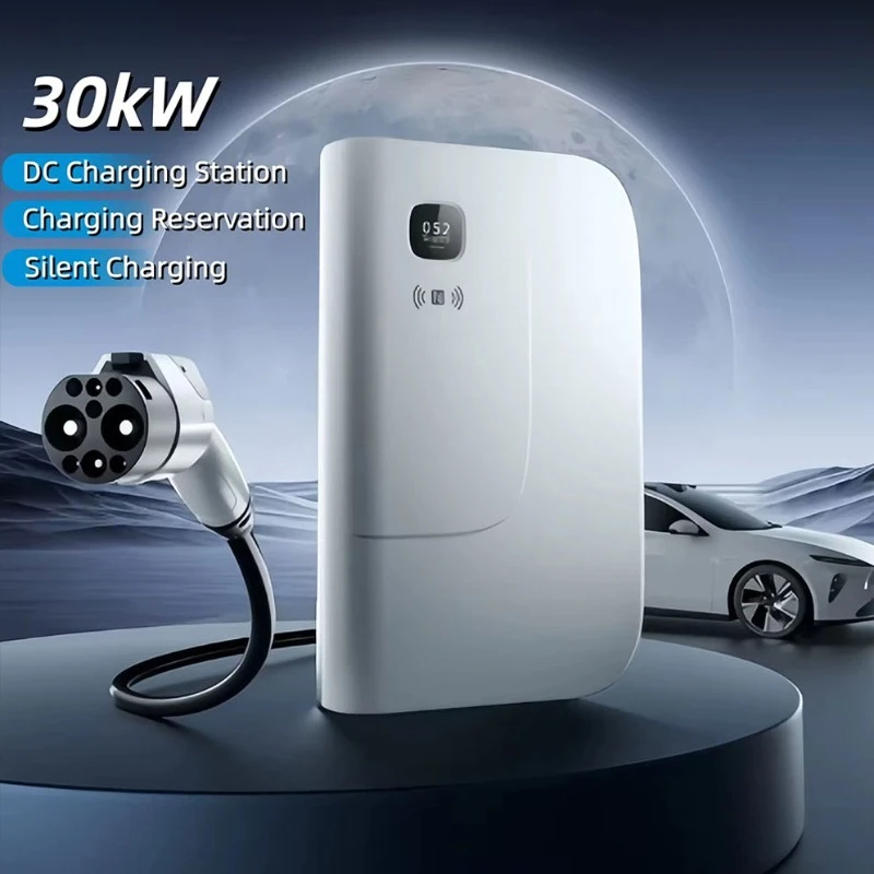 DC Fast Charger 30kW Smart Wallbox Home Charger Station 380V with GB Interface IP54 Protection App Control for Electric Vehicle
