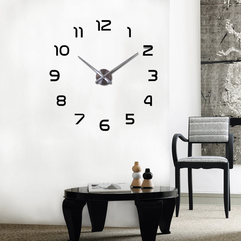 

Creative Wall Clock Wall-mounted Large Clocks -powered for Home Decor Acrylic Mirror
