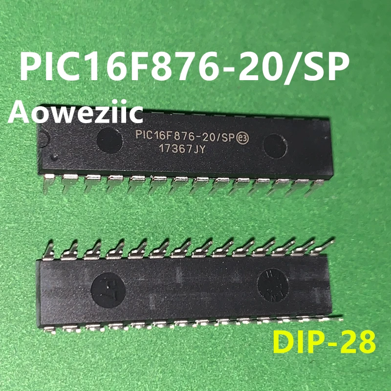 PIC16F876A-I/SP PDIP-28 PIC microcontroller 8-bit 20MHz 14KB flash new original