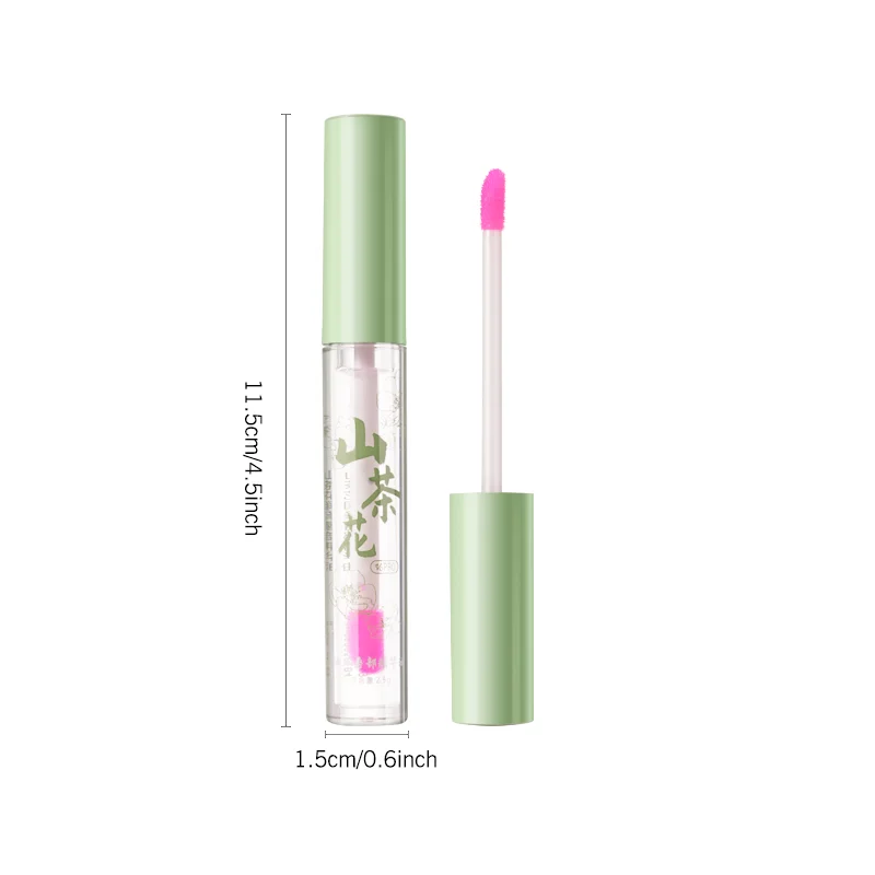 น้ำมันบำรุงริมฝีปากเปลี่ยนสี Camellia Magic, ผสมสควาเลนจากพืช, ให้ความชุ่มชื้นและบำรุง, ติดทนนาน, ไม่เหนียวเหนอะหนะ