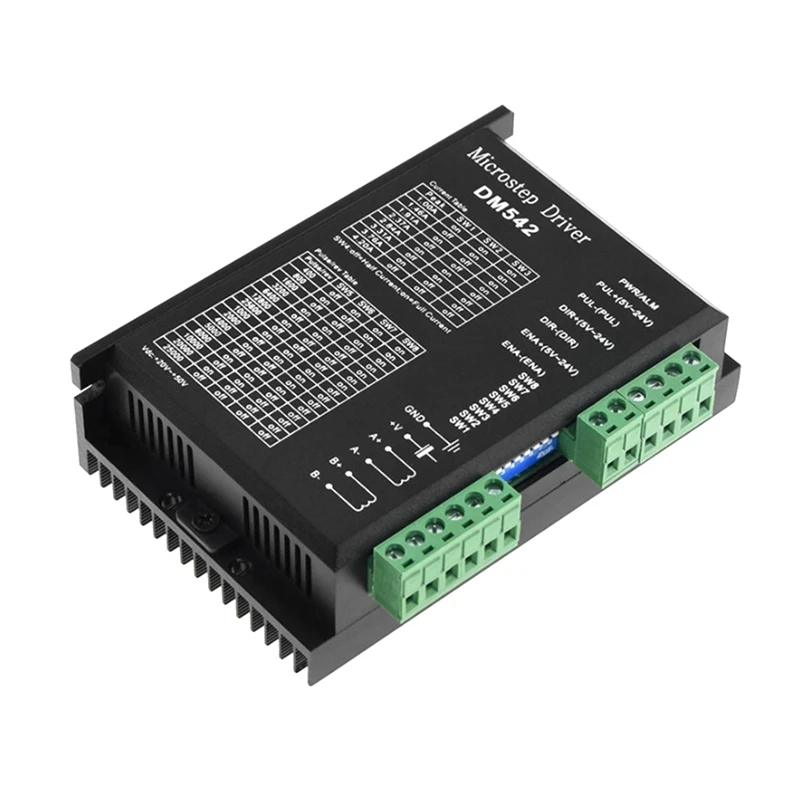 Stepper Motor Driver, DM542 Stepper Motor Driver Dsp Digital Driver Board For Nema 17, Nema 23 ,Etc